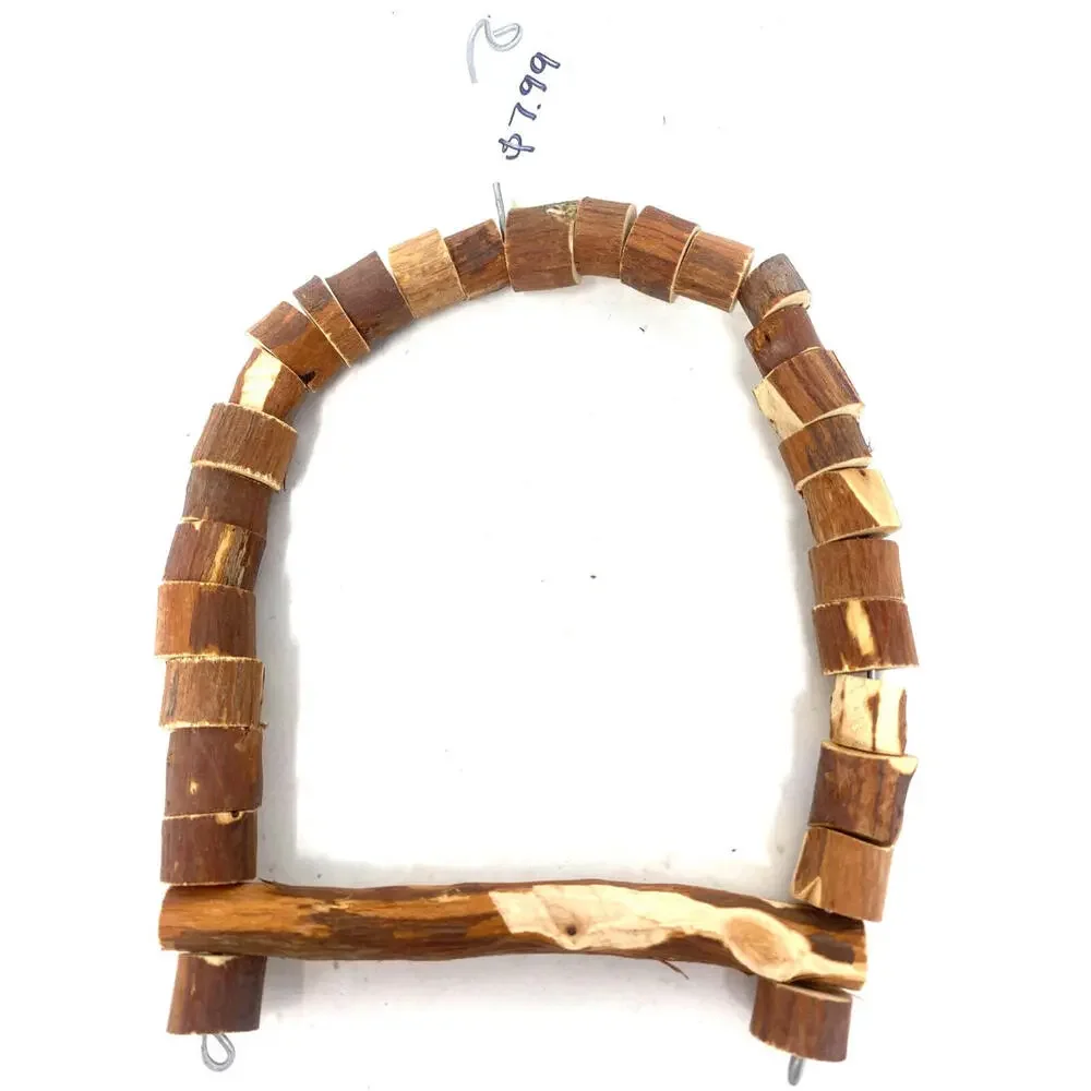 Natural Wooden Swing Toy for Medium Birds 5 1/2”